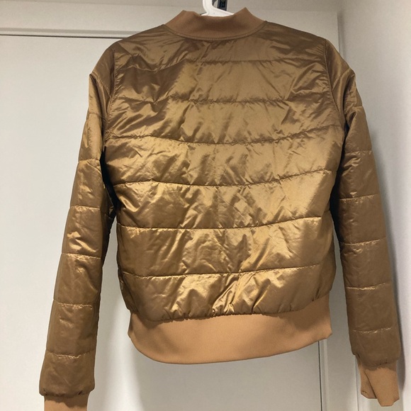 Gold Quilted Bomber Jacket lululemon - Picture 2 of 6